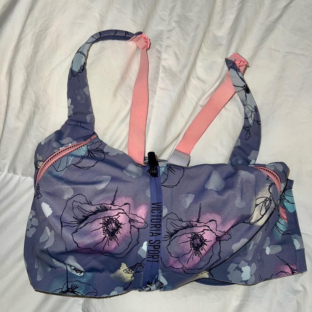 Victoria secret full zip padded sports bra incredible knock out ultra max